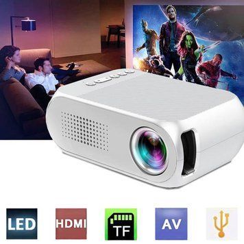 Портативний проектор Led projector YG-320 Mini 700 lumen з динаміком мультимедійний проектор, підтримка 1080р. (24) G5244 роз фото