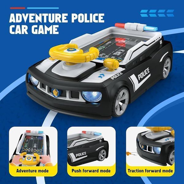 Игровой гоночный симулятор Adventure Racing Car 6608E Голубой (24 шт) K7464 фото