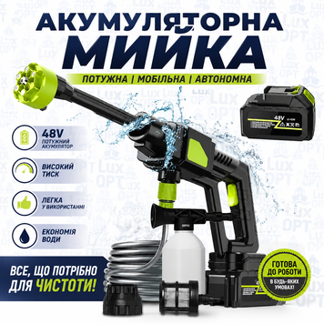 Бездротова мийка високого тиску в кейсі 48V R79001 фото