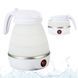 Електричний  дорожній силіконовий чайник Electric Kettle Білий 500 мл (30) P7671 фото 2