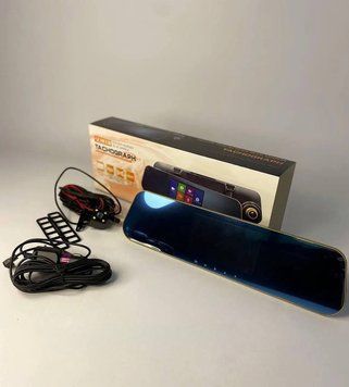 Зеркало-видеорегистратор DVR DV400, Full HD 1080p, сенсорный экран, камера заднего обзора, датчик движения (40) B1554 фото