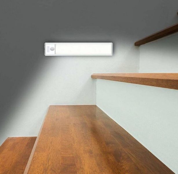 Лампа аккумуляторная с датчиком движения и магнитным креплением, 20 см, USB, HYSS 200 / Портативный LED светильник с сенсором (100) X8360 фото