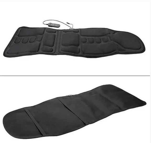 Массажная вибрационная накидка в авто, на кресло Massage Robotic Cushion удобная черного цвета (20) C37398 фото