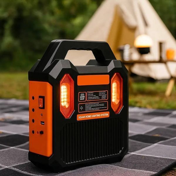 Автономная система Solar RT-903BT для дома и кемпинга: солнечная панель, радио, Bluetooth, 3 светодиодные лампы B7543 фото
