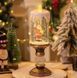 Нічник різдвяна свічка 26см*8см з різдвяними фігурами всередині, блискучками, музикальним супроводом, підсвічуванням від мережі та батарейок AAA AT-D25A (24) N7379 фото 3