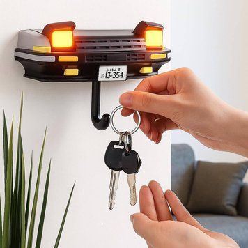 Тримач для ключів Trueno з підсвіткою фар настінний (96) E9311 фото