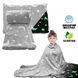 Плед покривало Magic Blanket, що світиться в темряві 150х100см, мікрофібра, зірки ( 50) L7468 фото 1