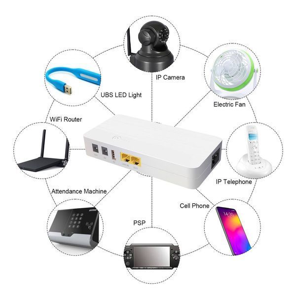 Mini UPS WGP POE04 power bank для роутера 8800 mAh Павер банк (40) PT7764 фото