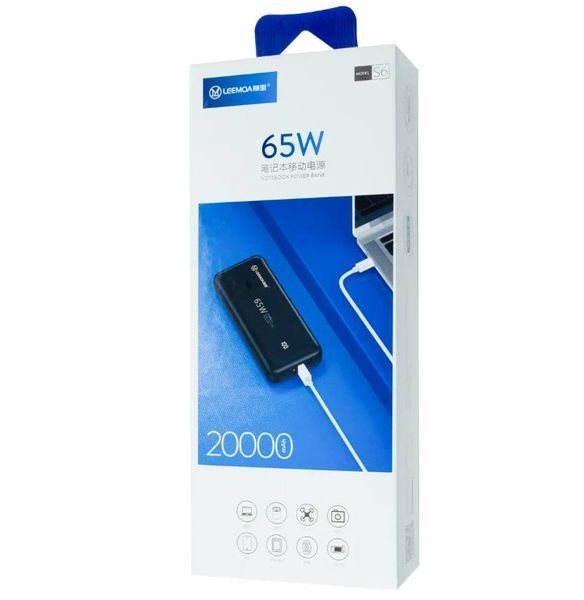 Павербанк 20000 mAh LEEMOA S6 PD 65W. Power bank 20000. Мобільна зарядка (32) SZ4865 фото