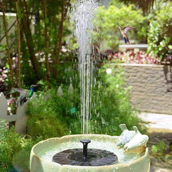 Садовий фонтан - насос Water Pump плаваючий на сонячної панелі з насадками (80) RQ/W6778 фото