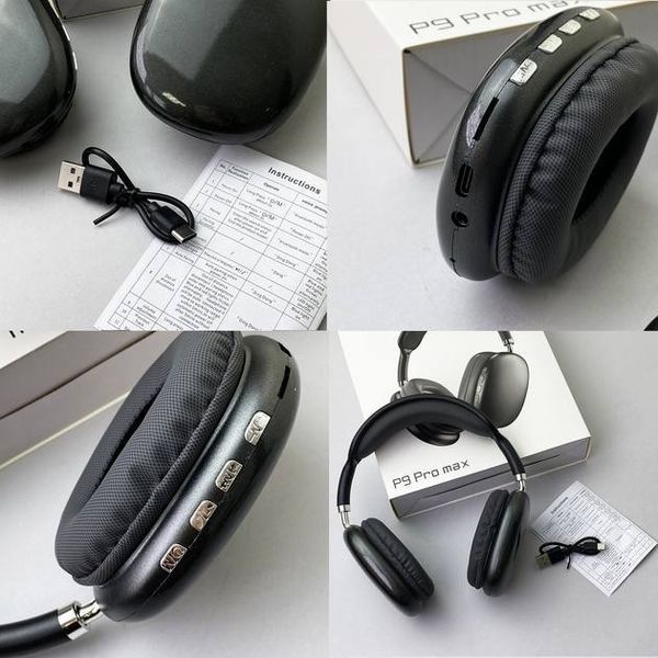 Беспроводные наушники Air P9 Pro Max Черный (100) E8466 фото