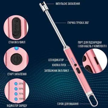 Импульсная USB зажигалка для свечей, кухни и плит (300) RQ16789 фото