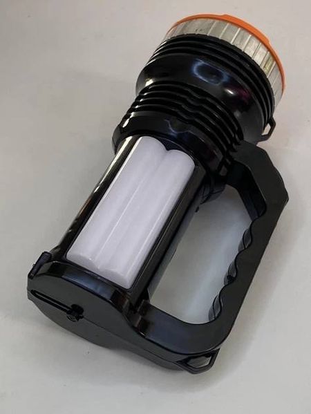 Светодиодный ручной LED фонарь прожектор аккумуляторный с боковой лампой и солнечной панелью FEIAN FA-2959 B3589 фото