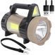 Ліхтар мультіфункціональний LED-ліхтар GS-910 15W Gold Silver прожектор, павербанк і динамо в одному B9322 фото 1