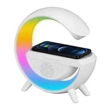 Розумний світильник RGB 3-in-1 HM-3130 Нічник з бездротовою зарядкою для телефону/Bluetooth-колонка  (24) G4521 фото